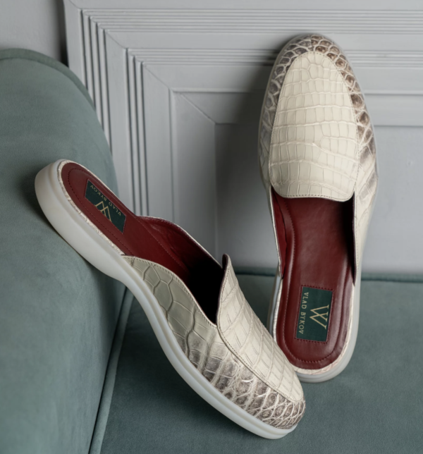 Himalaya Crocodile Skin Mules Low - Image 3